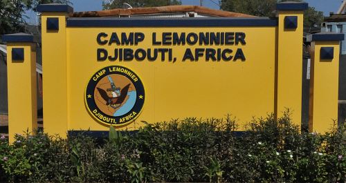 Camp Lemonnier's front gate
